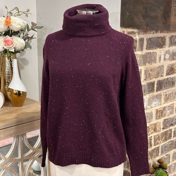 C&C CALIFORNIA Women’s Turtleneck Speckled Sweater in the Size Large - Picture 5 of 12